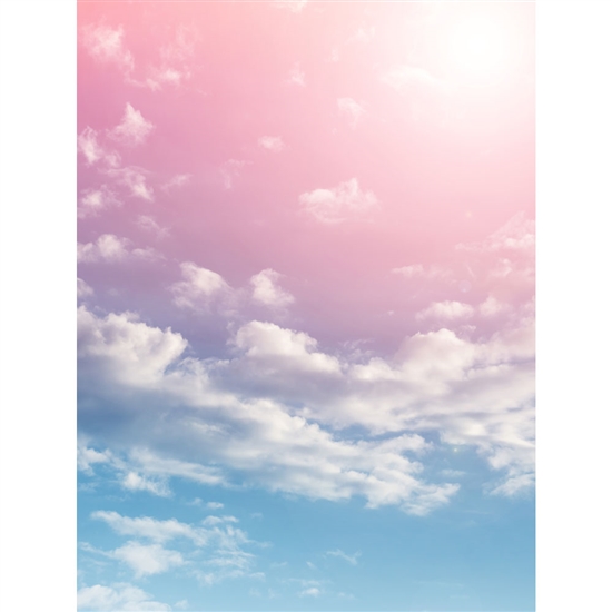Cotton Candy Clouds Printed Backdrop