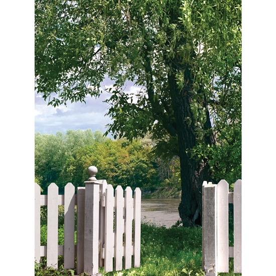Fence and Gate Printed Backdrop