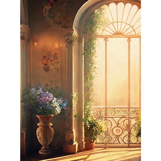 Victorian Sunroom Printed Backdrop