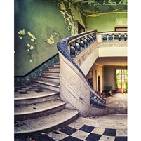 Vintage Staircase Printed Backdrop