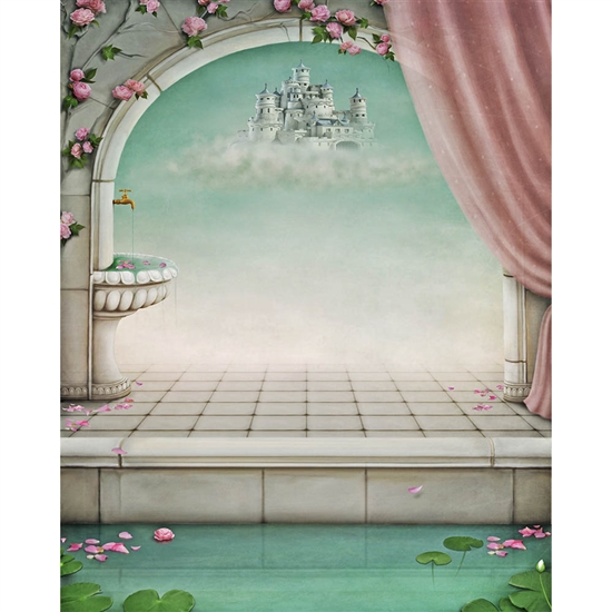 Castle on a Cloud Printed Backdrop
