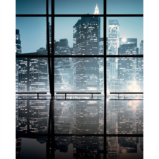 City Windows Printed Backdrop