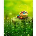 Easter Basket Printed Backdrop