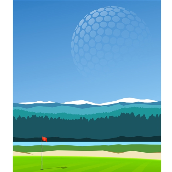 Hole in One Printed Backdrop