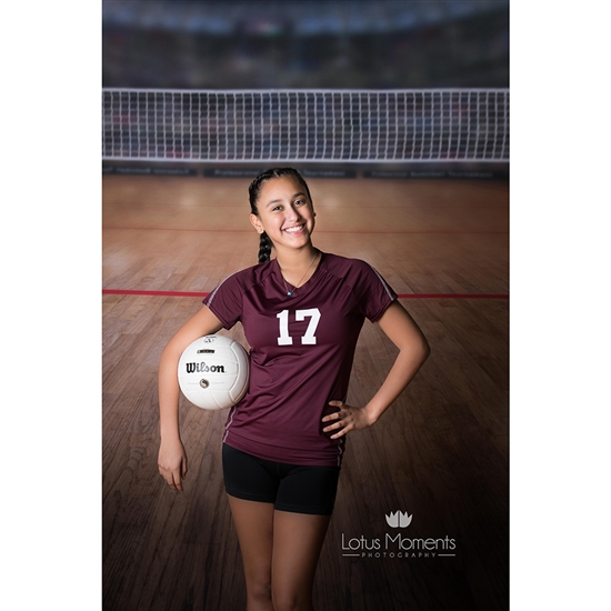 Volleyball Arena Printed Backdrop