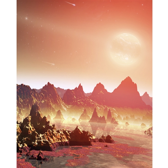 Alien Planet Printed Backdrop
