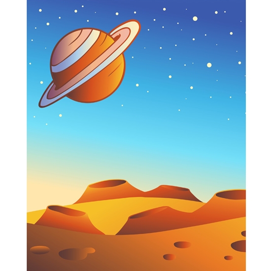 Red Planet Printed Backdrop