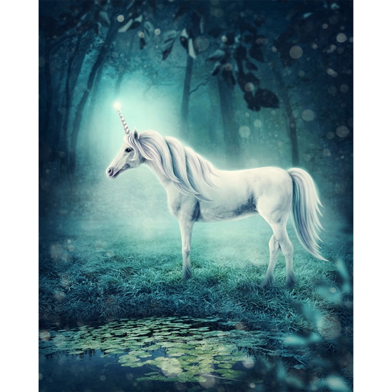 Mystical Unicorn Printed Backdrop