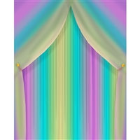 Rainbow Curtain Printed Backdrop