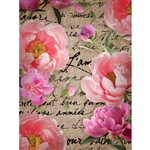 Love Flowers Printed Backdrop