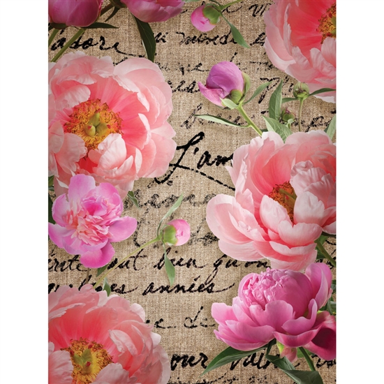 Love Flowers Printed Backdrop