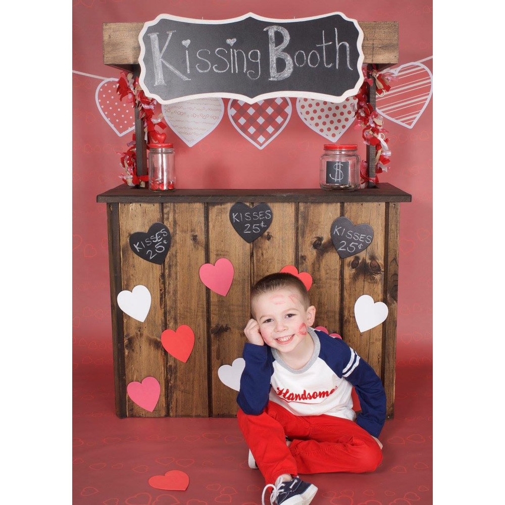 Valentine's Day Bunting Printed Backdrop | Backdrop Express