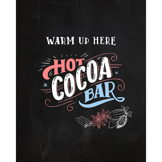 Cocoa Bar Printed Backdrop