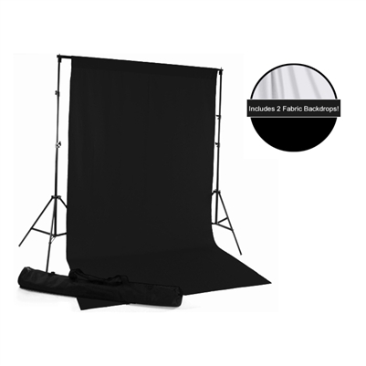 Black & White Fabric Backdrop Kit